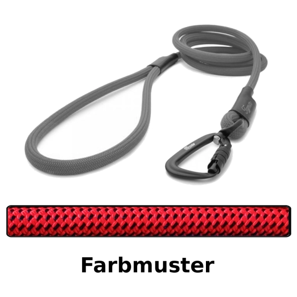 klassische Hundeleine TWIST - L - 115cm - devil
